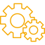 cogwheels couple of two different sizes